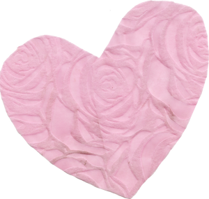 Scrapbook Cutout Rose Pink Heart